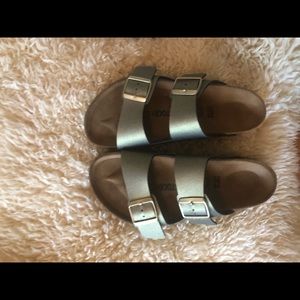 Birkenstock Arizona Gold Icy metallic REG Width